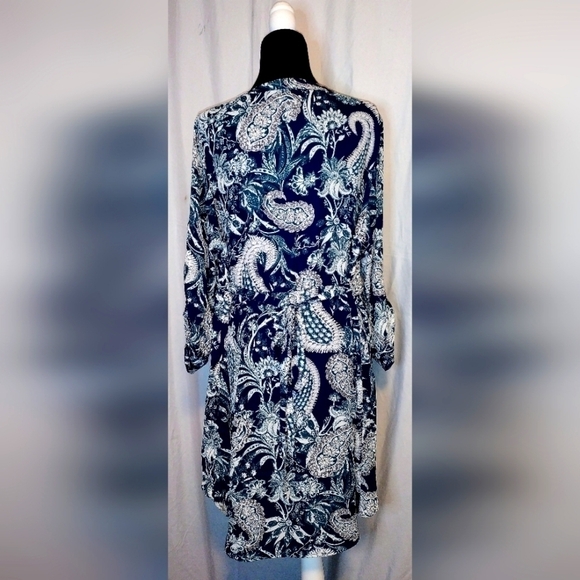 BLUE & Green Paisley Avenue Dress - Picture 3 of 4